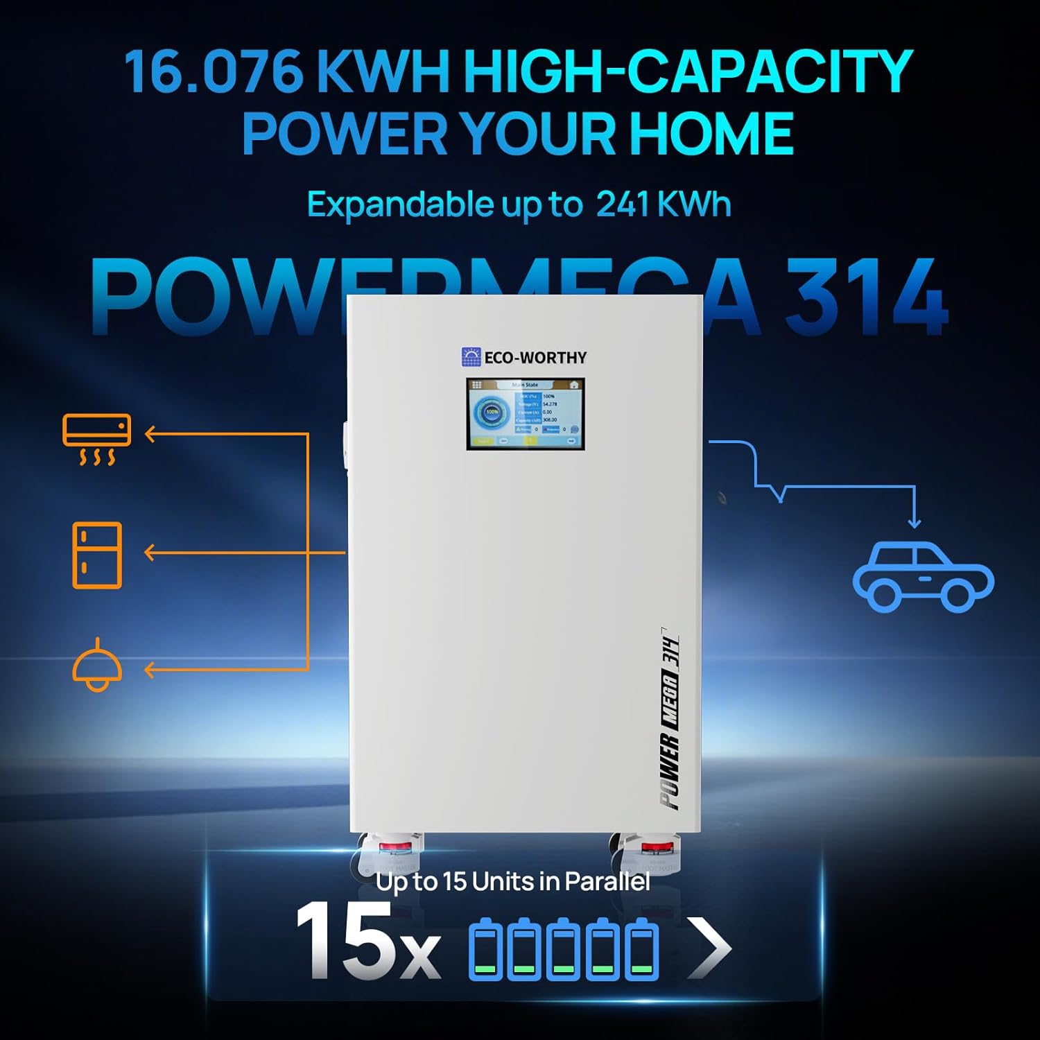 Step-by-step guide for ECO-WORTHY Powermega 48V 314Ah review,should I buy ECO-WORTHY Powermega battery,ECO-WORTHY Powermega vs other LiFePO4 batteries,ECO-WORTHY Powermega pros cons,best off-grid solar battery 48V 314Ah,ECO-WORTHY Powermega worth buying - complete tutorial