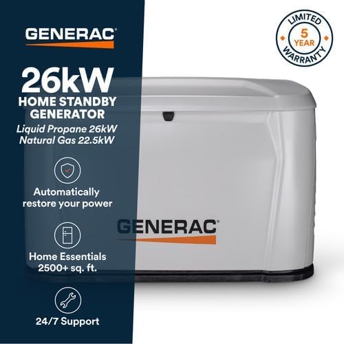 Generac 26kW Home Standby Generator review,Generac 26kW vs Kohler 26kW,Generac 26kW generator pros cons,What size Generac generator for whole house,Generac 26kW worth buying,best whole house standby generator performance testing and real-world results