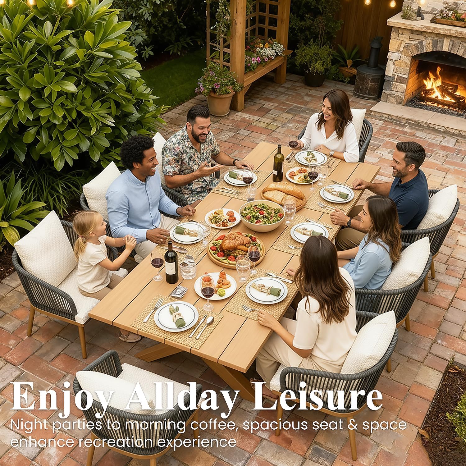 LayinSun patio dining set review unboxing and complete package contents for LayinSun outdoor dining set review and rating
