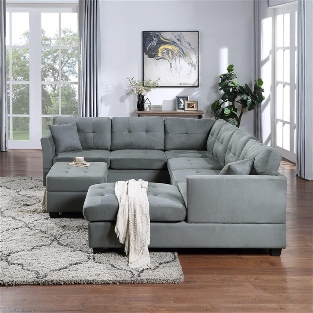 U-Style Upholstery Sectional Sofa review,sectional sofa review and rating,is U-Style sofa worth buying,U-Style sofa review pros cons,sectional sofa with storage review honest opinion,U-Style upholstery sofa review verdict performance testing and real-world results