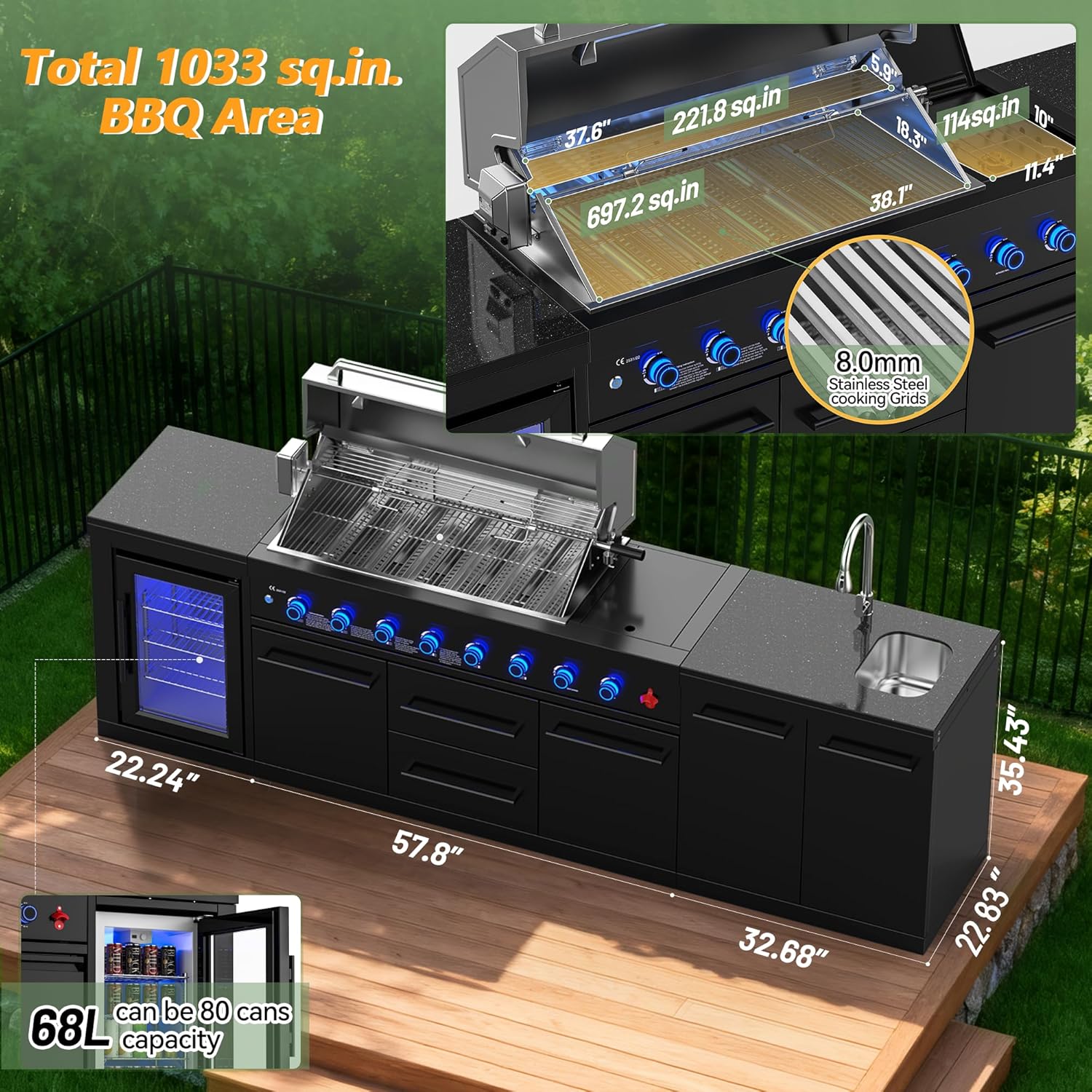 VESTIVIUM outdoor kitchen review,VESTIVIUM 112 modular grill station pros cons,best all-in-one outdoor kitchen worth buying,VESTIVIUM outdoor kitchen vs competitors,should I buy VESTIVIUM outdoor kitchen,VESTIVIUM 8-burner grill station honest unboxing and complete package contents