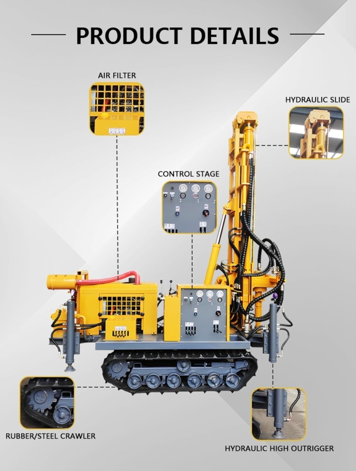 dual power water and air drilling rig,hydraulic water and air drilling rig worth it,tracked drilling rig pros cons,best dual power drilling rig for agricultural wells,dual power drilling rig vs alternatives,customizable drilling depth rig unboxing and complete package contents
